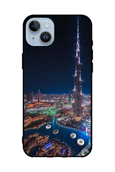 Covernex غطاء حماية لهاتف Apple iPhone 14 Plus منظر ليلي لوسط المدينة