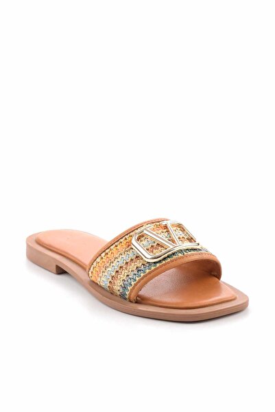 Bambi Hardal Çok Renkli Kadın Terlik K04862501428