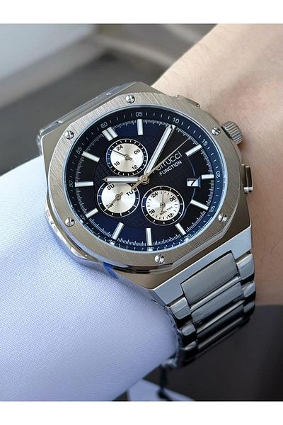 Ferrucci Men's Functions Active Metal Cord Wrist Watch