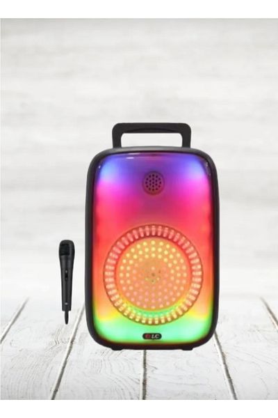 DLC Portable USB Rechargeable Speaker With Bluetooth And Microphone