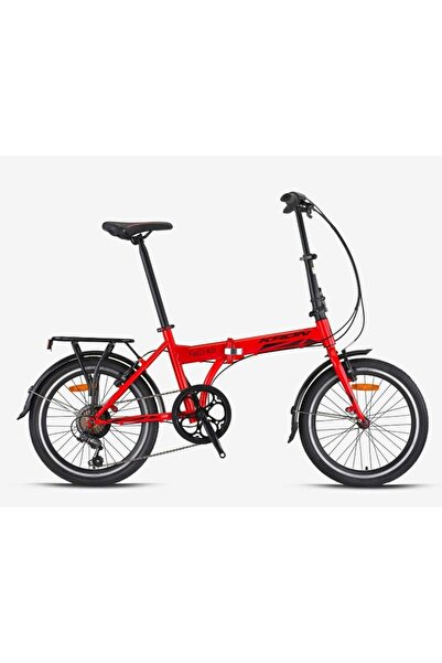 Kron Fold 4.0 20 Jant 7V V.B Kırmızı Siyah Katlanır Bisiklet