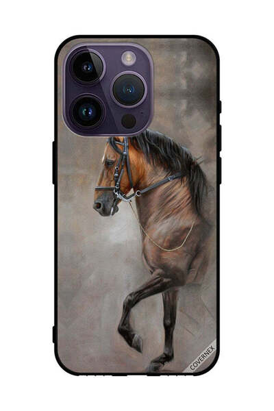 Covernex Protective Case Cover For Apple iPhone 14 Pro Vintage Picture Of Horse