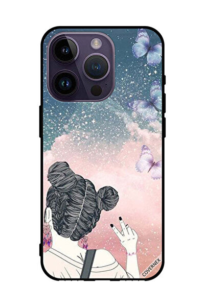 Covernex غطاء حماية لهاتف Apple iPhone 14 Pro فتاة تصنع علامة النصر
