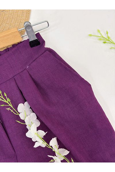 YEDİLALE Linna Vest Shirt Wide-Let Blouse Trousers Triple Set