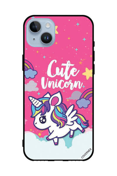 Covernex غطاء حماية لهاتف Apple iPhone 14 Plus - فتاة يونيكورن لطيفة