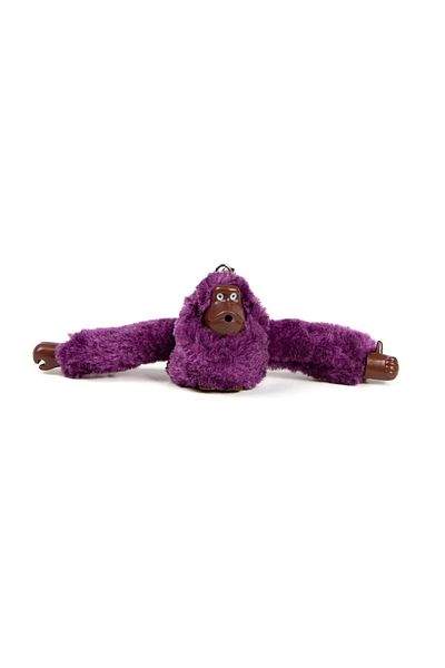 Newish Polo Monkey Plush Toy Bag and Wallet Accessory Keychain - Purple