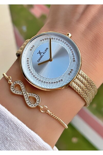 Daniel Klein Marka - Zarif Orijinal Altın Renk Hasır Kordon Kadın Kol Saati -...