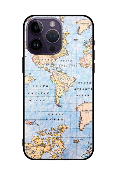 Covernex غطاء حماية لهاتف Apple iPhone 14 Pro Max بنمط خريطة