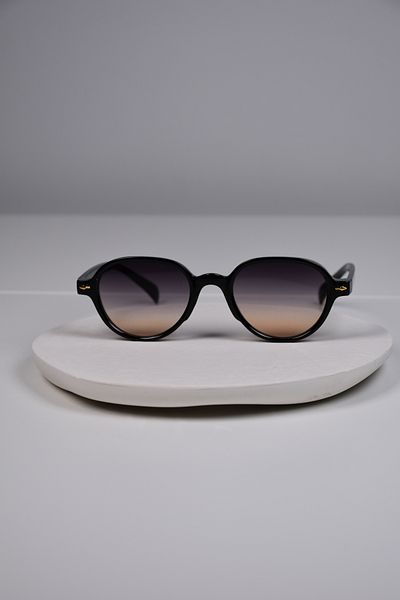 LOOKUP NEW Unisex Women Men Uv400 Protect Round Bone Glass Change Sunglasses