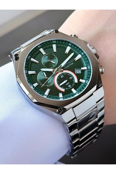 Ferrucci Men's Functions Active Metal Cord Wrist Watch