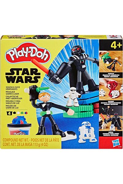 Play Doh Play-Doh Star Wars Squish And Slice Lightsabers G1583