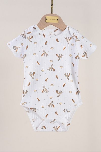 Bondberro 2-Piece Set Camisole Envelope Collar Newborn and Baby Bodysuit