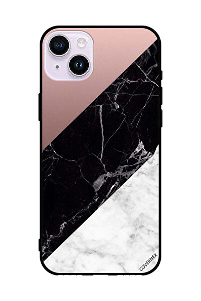 Covernex غطاء حماية لهاتف Apple iPhone 14 بنمط مزيج من الرخام والبساطة