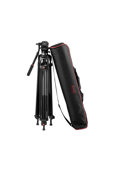 PDX Pro Tatsujin 0508B Broadcast Profesyonel Alüminyum Video Tripod 1.85M