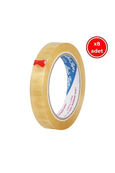 Louis Tape Telefon Tape, 8 Pieces, 12mm X 66m, Transparent, Tin Box