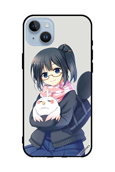 Covernex غطاء حماية لهاتف Apple iPhone 14 Plus فتاة تحمل حيوانًا أليفًا