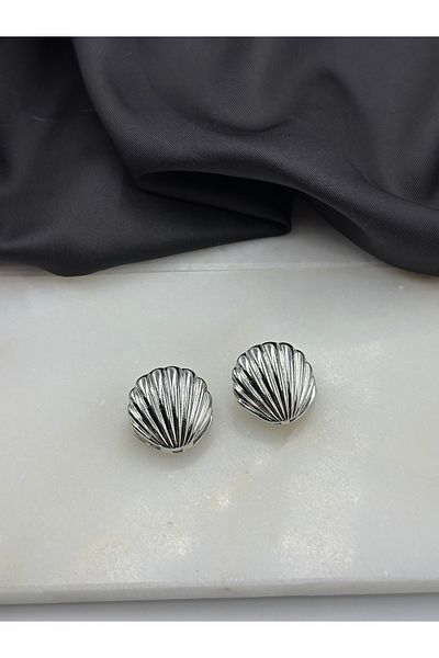 Duéra Silver Oyster Model Design Dangle Earrings