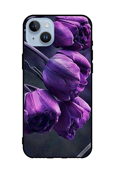 Covernex غطاء حماية لهاتف Apple iPhone 14 Plus زهور داكنة