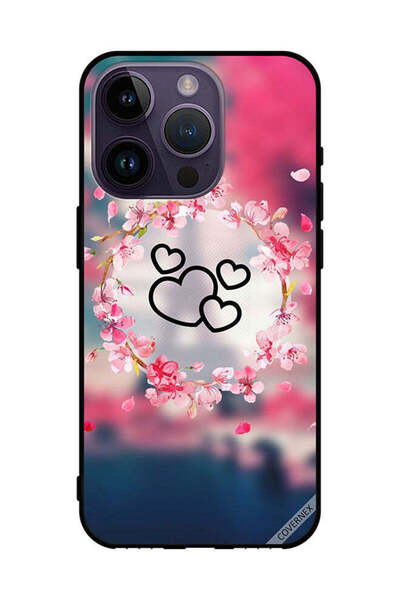 Covernex غطاء حماية لهاتف Apple iPhone 14 Pro بتصميم قلوب وزهور