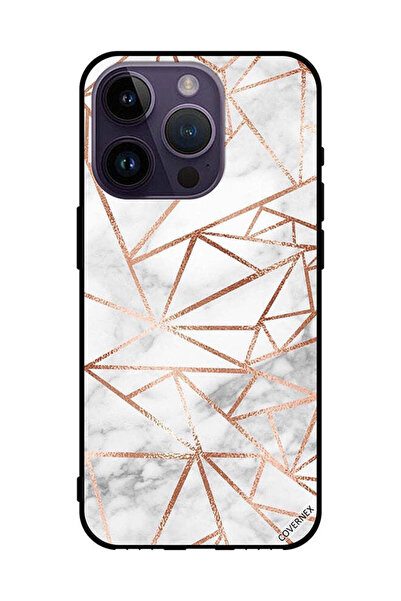 Covernex غطاء حماية لهاتف Apple iPhone 14 Pro خطوط على الرخام