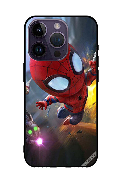 Covernex غطاء حماية لهاتف Apple iPhone 14 Pro - بيبي سبايدرمان في العمل