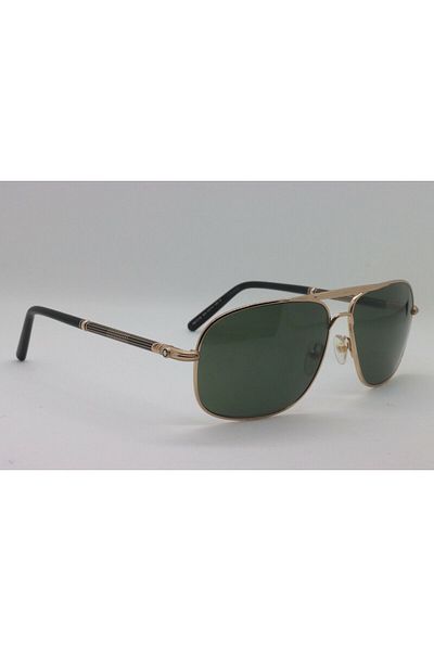 Mont Blanc NEW MONT BLANC MB 513S 30N GOLD BLACK AUTHENTIC FRAMES MB513S SUNGLASSES 61-14