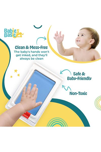 Babies Basic Clean Fingerprint with two imprint cards - Sky Blue