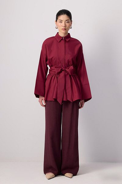 Touché Privé Belt Shirt Collar Tunic