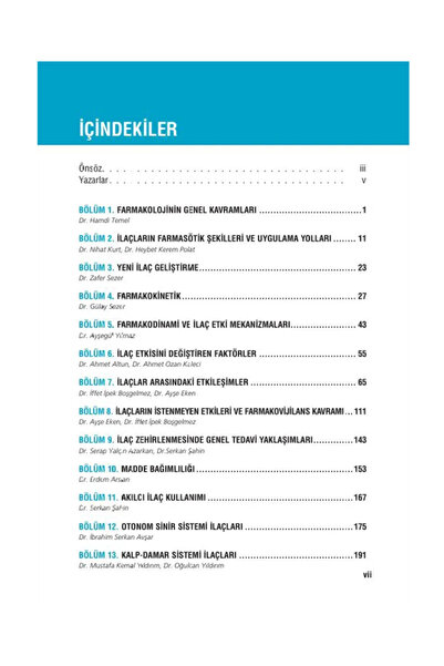 Güneş Tıp Kitabevleri Tıbbi Farmakoloji Akıl Notları