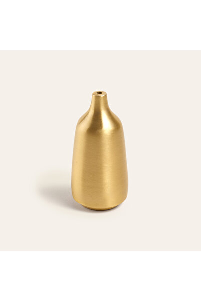 Zsa Zsa Zsu Lotus Pirinç Tütsü Tutucu 3x3x6 Cm Mat Altın