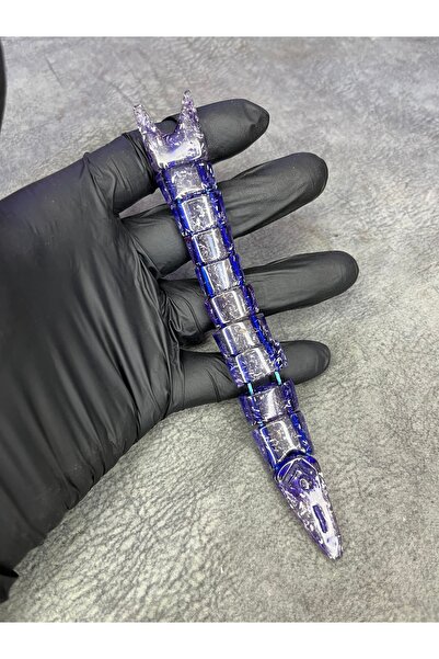 Mos Tespih Fish Model Zaza Shaker Powder Amber Glitter Prayer Beads