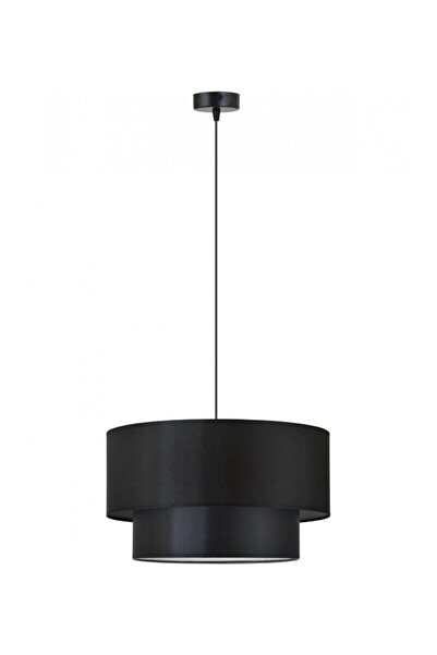 Genel Markalar Kumaş Başlık Modern Pasta Avize Dekoratif Iki Katlı Siyah Sarkıt Salon Mutfak Yatak Odası Koridor