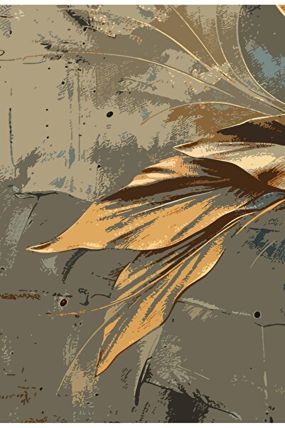 Harikabirev HARİKABİREV|SİYAH&GOLD SET ÇİÇEK KOMBİNİ (ARTISTIC)|ÇERÇEVELİ TEMPERLİ CAM TABLO 3LÜ YATAY