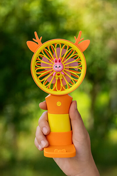 EYSA HOME Taşınabilir Şarjlı Mini El Vantilatörü Telefon Stantlı Vantilatör 4 Farklı Renk Seçeneği