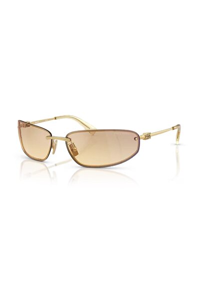 Miu Miu A50S 5Ak7R1 68 Women's Pillow Gold Metal Sunglasses