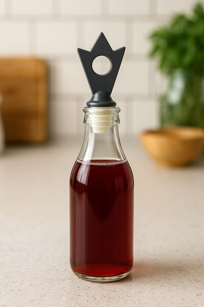 SİHİRLİ AYAKLAR Colorful Bottle Stopper Leak-Proof Glass Bottle Oil Pot Lemon Vinegar Liquid Oil Bottle Apparatus Organizer 10cm