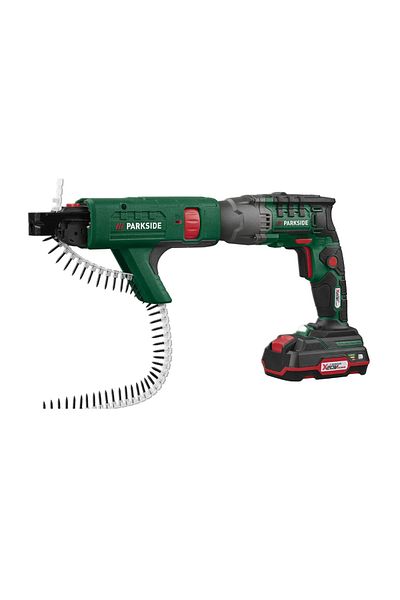 PARKSIDE PARKSIDE Drill and Screwdriver, for Dry Materials, 20 V, includes charger and battery