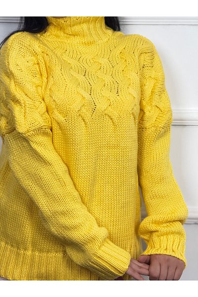 RACE FASHİON Half Turtleneck Hair Knit Knitted Sweater Rc8201