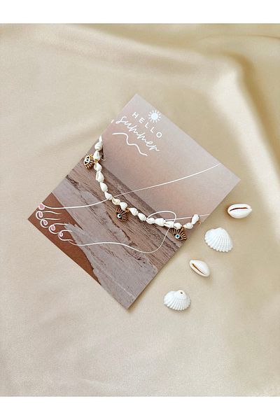 the canelif accessories Seashell Anklet - Summer Fashion Charm Detailed Handmade