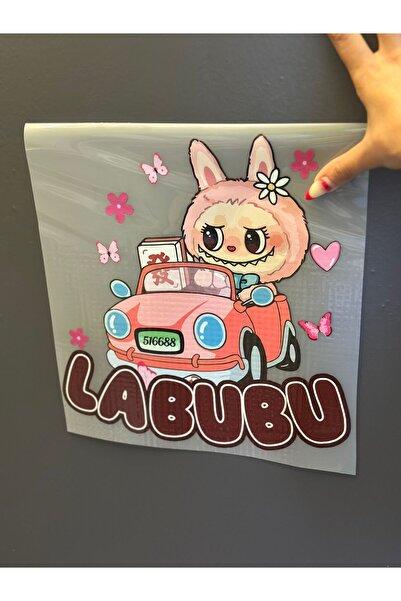 Gönülden Tasarım ARMA DE IMPRIMARE LABUBU TRASNFER CU FIER DE SĂRAT 30X28 CM