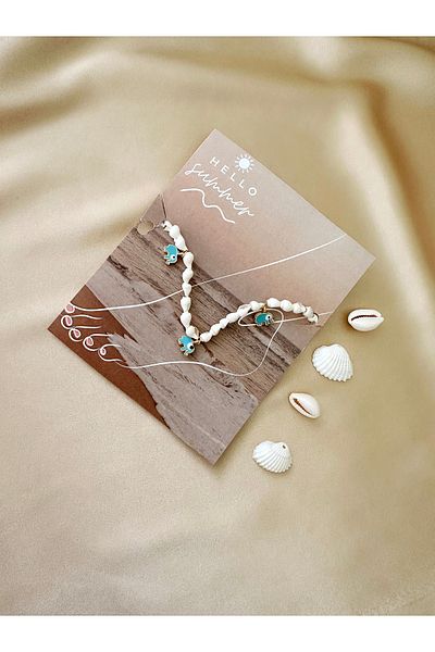 the canelif accessories Seashell Anklet - Summer Fashion Charm Detailed Handmade
