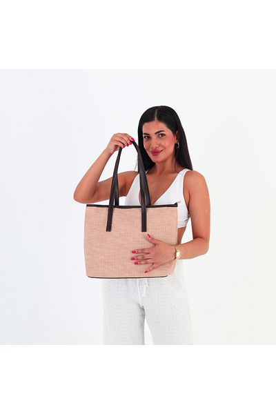 GUONN Bisco Straw Look Hand Shoulder Bag - Women's Bag