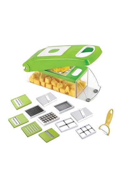 DLC 12-In-1 Vegetable Chopper White/Green