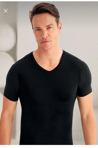 Şahinler Hawks, 3 Pack Men's Modal Lycra V-Neck Undershirt 46% Modal 46% Cott...