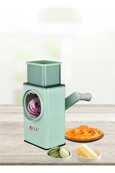 DLC Multifunctional manual vegetable and fruit slicer multi color 25 cm