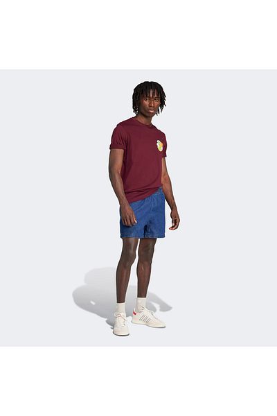 adidas Trefoil Series Loose Fit Men's Burgundy T-Shirt
