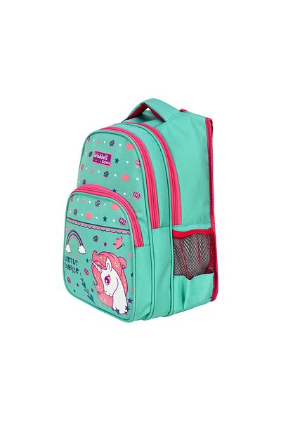 Niss Store Licensed Mint Green Little Horse Primary School Backpack and Lunchbox