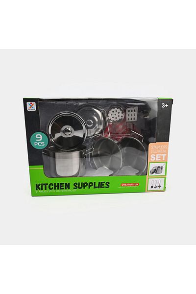 rexa Stainless Steel Tableware Kitchen Set Toy For Kids