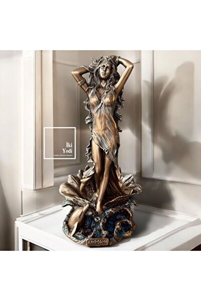 Veronese Afrodit Heykeli Bronz Biblo – Yunan Mitolojisi Dekor, Ev Ofis VIP Hediyelik Obje