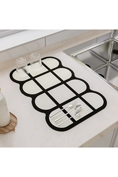 OEM Non-slip Absorbent Mat for Bathroom/Kitchen, Geometric Design